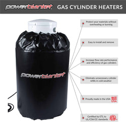 100 Pound Insulated Propane Tank Heating Blanket 90°F Fixed (120V)