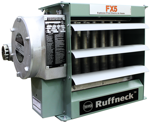 FX5 Explosion-Proof Electric Air Unit Heater w/ Thermostat u0026 Disc. Swi -  HeatAuthority