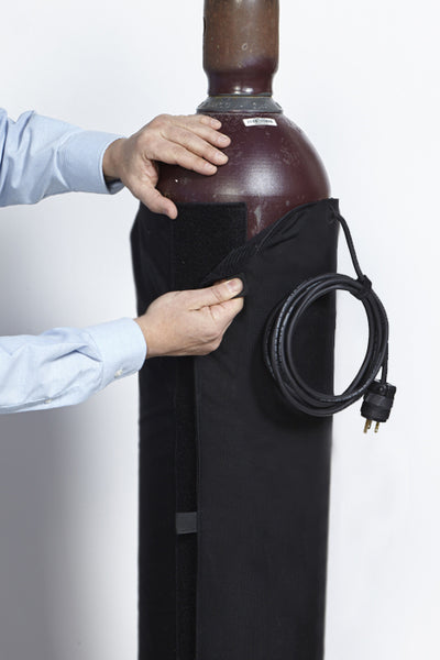 9.25 x 60 K Size Explosion-Proof Gas Cylinder Heater 90-120°F Fixed (120V)