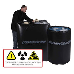 55 Gallon Hazardous Area Drum Heater 80°F Fixed (120V) – Powerblanket BH55-C1D2T4-100F