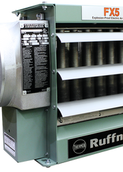 FX5 Explosion-Proof Electric Air Unit Heater w/ Thermostat & Disc. Switch